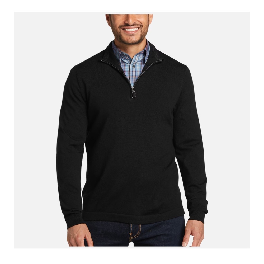 Jos. A. Bank Men’s 100% Cashmere Quarter Zip - Size XL